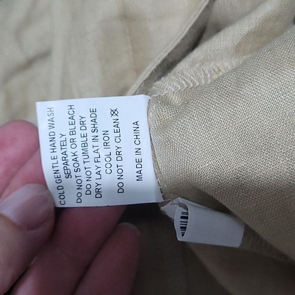 Dissh size 10 100% linen sand coloured harem pant - Picture 12 of 13